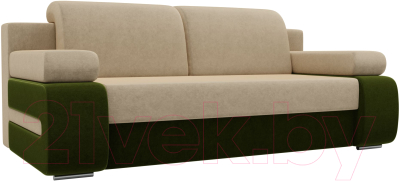 Диван Лига Диванов Денвер 171 / 100180 (вельвет бежевый/зеленый)