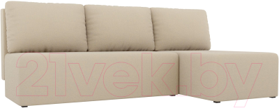 Диван угловой Mio Tesoro Берген 179 правый (рогожка, бежевый)