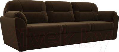 Диван Лига Диванов Бостон / 100501 (велюр MR коричневый)