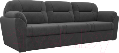 Диван Лига Диванов Бостон / 100502 (велюр MR серый)
