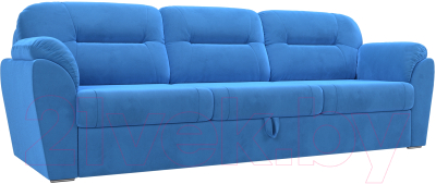 Диван Лига Диванов Бостон / 100503 (велюр MR синий)