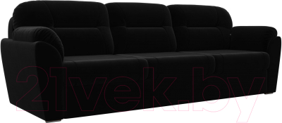 Диван Лига Диванов Бостон / 100504 (велюр MR черный)