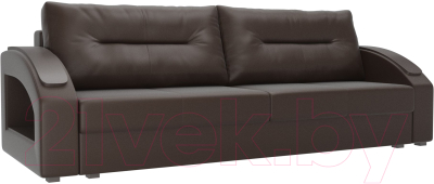 Диван Лига Диванов Канзас / 100972 (экокожа коричневый)