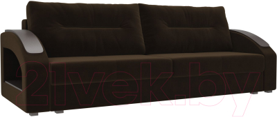 Диван Лига Диванов Канзас / 100955 (велюр коричневый)