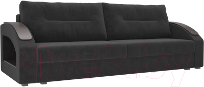 Диван Лига Диванов Канзас / 100956 (велюр серый)