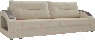 Диван Лига Диванов Канзас / 100959 (микровельвет бежевый)