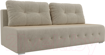 Диван Лига Диванов Лондон / 100633 (микровельвет бежевый)