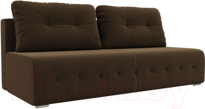 Диван Лига Диванов Лондон / 100636 (микровельвет коричневый)