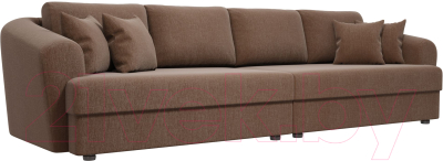 Диван Лига Диванов Милтон / 100666 (рогожка коричневый)