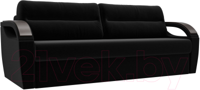 Диван Лига Диванов Форсайт / 100753 (микровельвет черный)