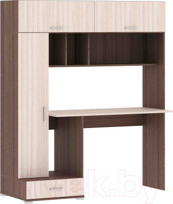 Компьютерный стол Памир ПКС-1 (ясень шимо темный/ясень шимо светлый)