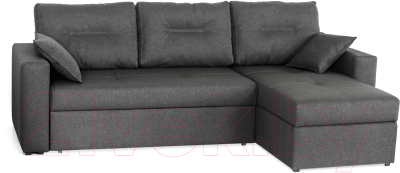Диван угловой Мебель-Парк Торонто 1 Evolution 18 Elephant рогожка (серый-пыльный)