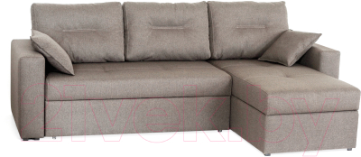 Диван угловой Мебель-Парк Торонто 1 Evolution 3 Antelope рогожка (светло-коричневый)