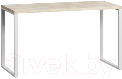 Письменный стол Loftyhome Лондейл 1 / LD040104 (натуральный с белым основанием)