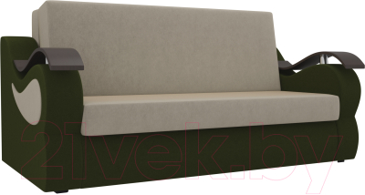 Диван Mebelico Меркурий 222 / 106357 (140, вельвет бежевый/зеленый)