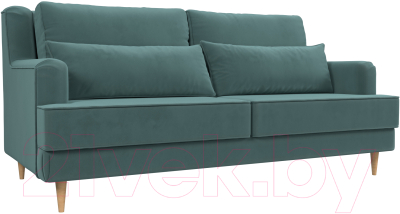 Диван Лига Диванов Джерси 231 / 105405 (велюр бирюзовый)