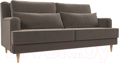Диван Лига Диванов Джерси 231 / 105408 (велюр коричневый)
