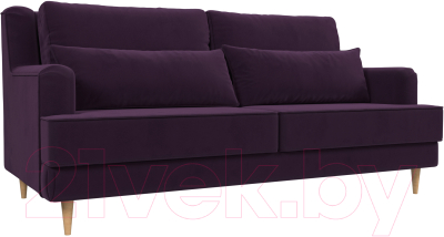 Диван Лига Диванов Джерси 231 / 105410 (велюр фиолетовый)