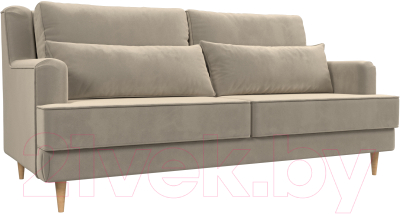 Диван Лига Диванов Джерси 231 / 105412 (микровельвет бежевый)