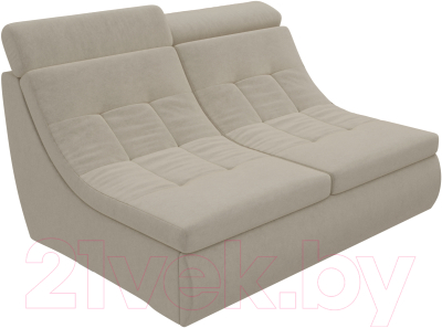 Диван Лига Диванов Холидей Люкс модульный 234 / 105611 (микровельвет бежевый)
