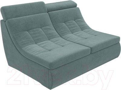 Диван Лига Диванов Холидей Люкс модульный 234 / 105604 (велюр бирюзовый)