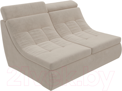 Диван Лига Диванов Холидей Люкс модульный 234 / 105603 (велюр бежевый)