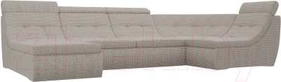 Диван П-образный Лига Диванов Холидей Люкс модульный 238 / 105601 (корфу 02)