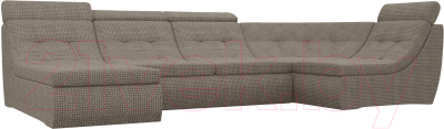 Диван П-образный Лига Диванов Холидей Люкс модульный 238 / 105602 (корфу 03)