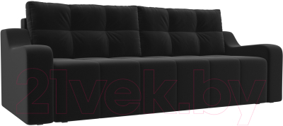 Диван Лига Диванов Итон 241 / 108583 (микровельвет черный)