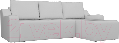 Диван угловой Лига Диванов Элида 242 правый / 108688 (экокожа белый)