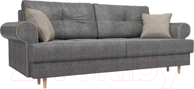 Диван Лига Диванов Сплин 243 / 101687 (рогожка серый/бежевый)