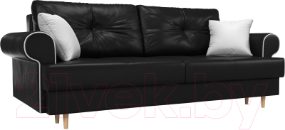 Диван Лига Диванов Сплин 243 / 101692 (экокожа черный/белый)
