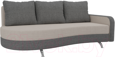 Диван Mebelico Премьер 246 правый / 105268 (рогожка, бежевый/серый)