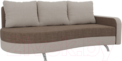 Диван Mebelico Премьер 246 правый / 105269 (рогожка, коричневый/бежевый)