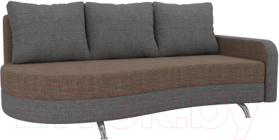 Диван Mebelico Премьер 246 правый / 105270 (рогожка, коричневый/серый)