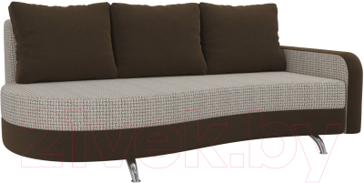 Диван Mebelico Премьер 246 правый / 105271 (корфу 02/микровельвет коричневый)
