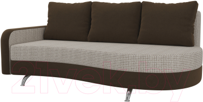 Диван Mebelico Премьер 246 левый / 105271 (корфу 02/микровельвет коричневый)
