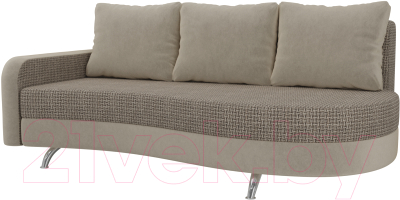 Диван Mebelico Премьер 246 левый / 105272 (корфу 03/микровельвет бежевый)