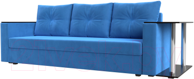Диван Mebelico Атланта Лайт стол справа 254 / 112472 (велюр, голубой)