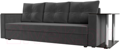 Диван Mebelico Атланта Лайт стол справа 254 / 112475 (велюр, серый)