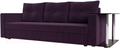 Диван Mebelico Атланта Лайт стол справа 254 / 112476 (велюр, фиолетовый)