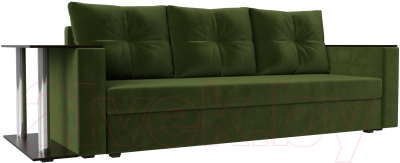 Диван Mebelico Атланта Лайт стол слева 312 / 112481 (микровельвет, зеленый)