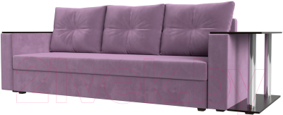 Диван Mebelico Атланта Лайт стол справа 254 / 112484 (микровельвет, сиреневый)