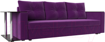 Диван Mebelico Атланта Лайт стол слева 312 / 112485 (микровельвет, фиолетовый)
