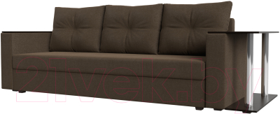 Диван Mebelico Атланта Лайт стол справа 254 / 112488 (рогожка, коричневый)