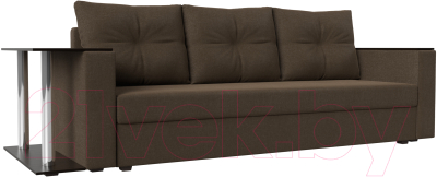 Диван Mebelico Атланта Лайт стол слева 312 / 112488 (рогожка, коричневый)
