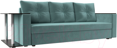 Диван Mebelico Атланта Лайт стол слева 312 / 112471 (велюр, бирюзовый)