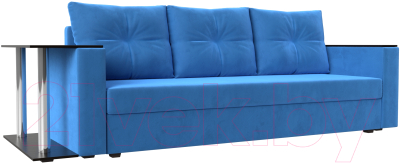 Диван Mebelico Атланта Лайт стол слева 312 / 112472 (велюр голубой)