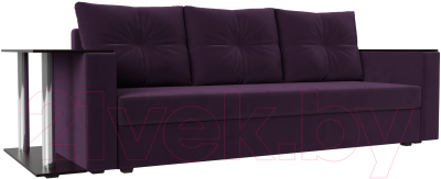 Диван Mebelico Атланта Лайт стол слева 312 / 112476 (велюр, фиолетовый)