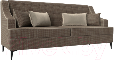 Диван Лига Диванов Марк 258 (корфу 03/кант микровельвет бежевый)